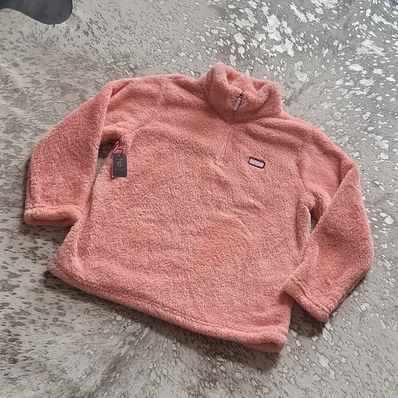 Simply Southern Peach Classic Sherpa Pullover NWT SzXL - Picture 3 of 10